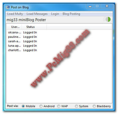 Mig33 Post on Blog v2.0 by whos POB