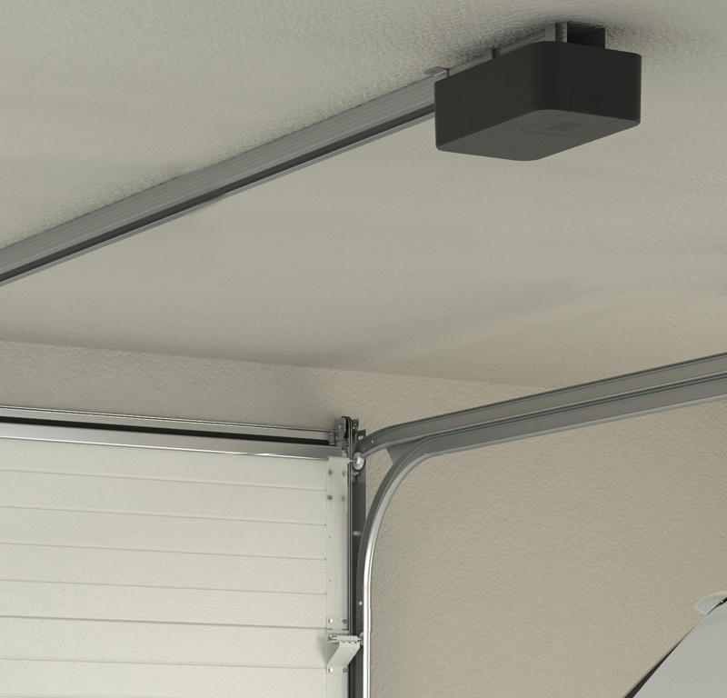 Garagentor Sektionaltor 40 mm ISO-40 M-Sicke Satin Grey + Motor + 2