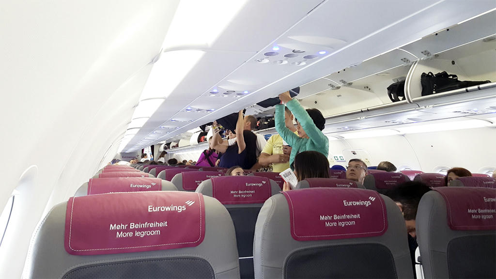 Vienna to Rome-FCO with Eurowings (LH's low cost airline) Smart Fare.