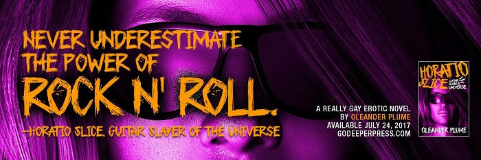 Oleander Plume - Horatio Slice Guitar Slayer of the Universe Banner