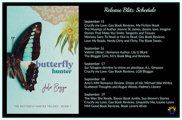 Julie Bozza - Butterfly Hunter SCHEDULE