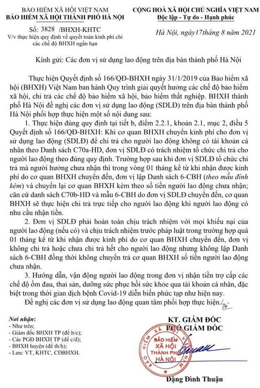 3828-2021-BHXHHN-KHTC ve quyet toan che do BHXH ngan han.jpg
