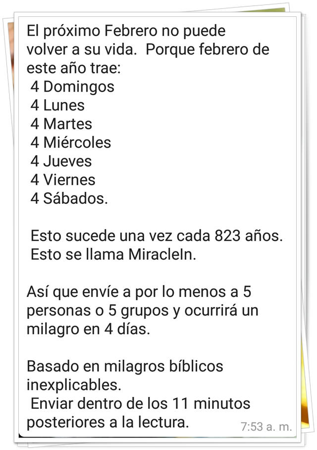  El bulo de los 4 días de febrero que solo ocurre cada 823 años 