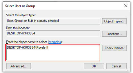 Menambahkan akses user secara manual Windows
