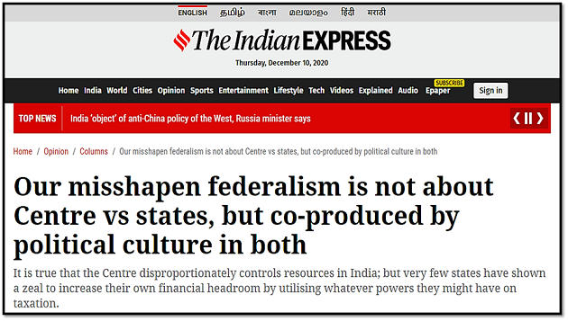 Farmers' Protest And Federalism In India - Free PDF Download