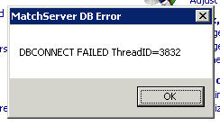 cheaterastic - Problem with the MatchServer. DBConnect failed ThreadID=# - RaGEZONE Forums