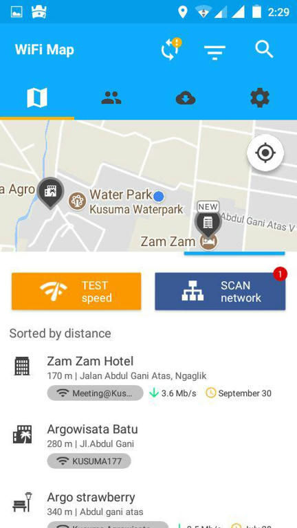 Карта wifi точек