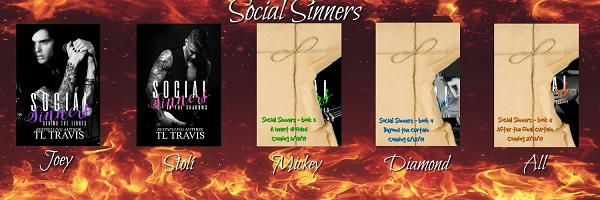 T.L. Travis - Social Sinners series Banner