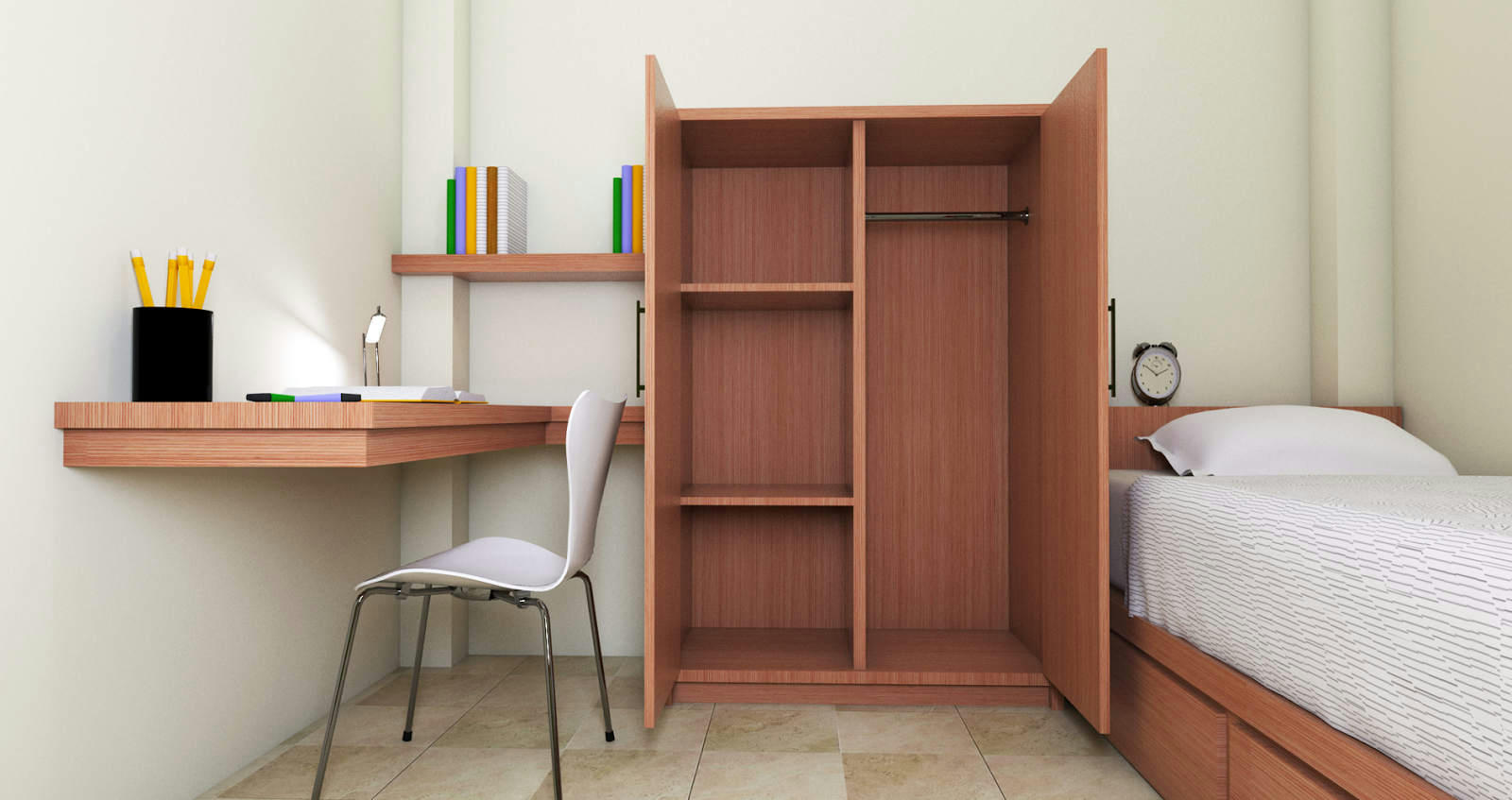 Contoh Desain Kamar Kost Rapi dan Menarik Creo House Contoh Desain Kamar Kost Rapi dan Menarik Creo House