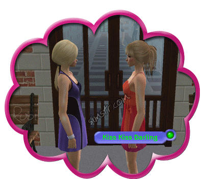 The Sims 2 Apartment Life Apartman Hayatı Kiss Kiss Darling Gesture Selamlama