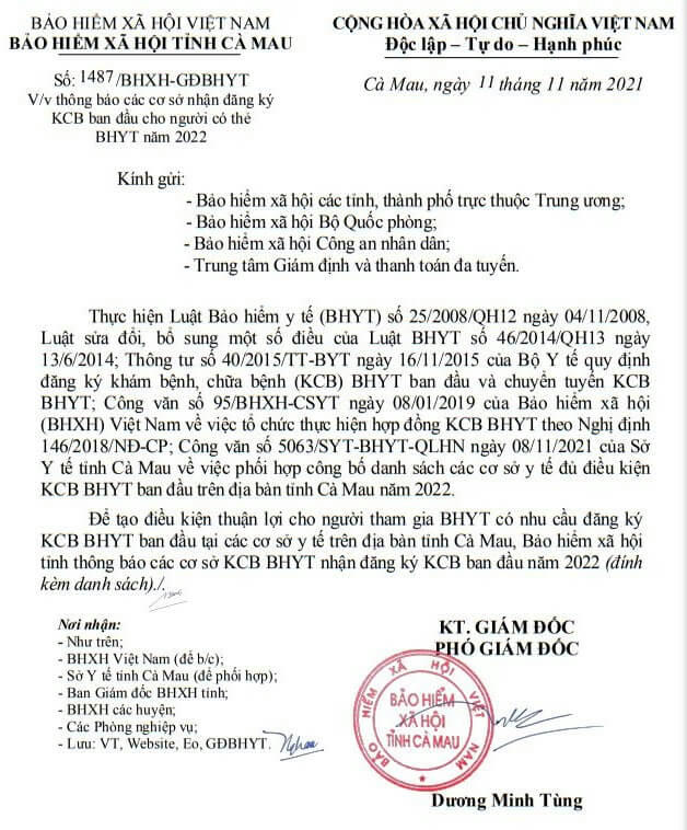 Ca Mau 1487 CV TB KCB ngoai tinh 2022.JPG