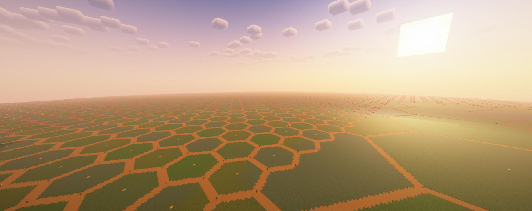 Hex sunset