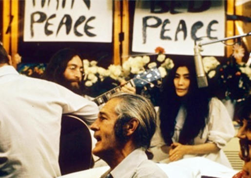  John Lennon y Yoko Ono, manifestación anti-religión