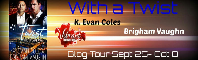 Evan Coles and Brigham Vaughn - With A Twist Tour Banner