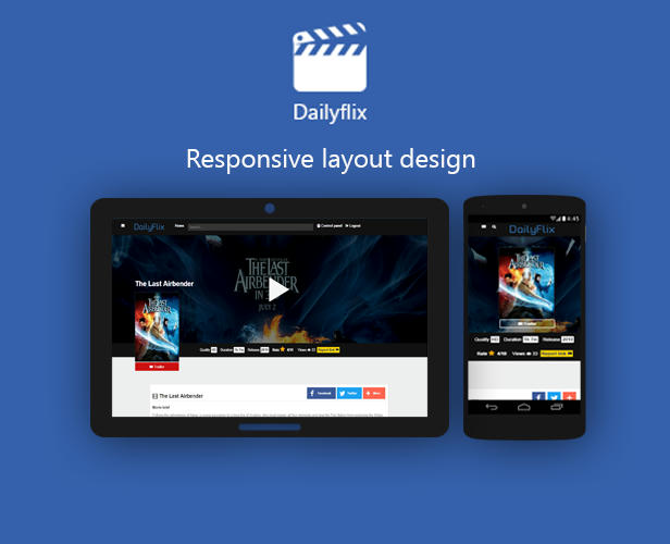 Dailyflix - Responsive layout design