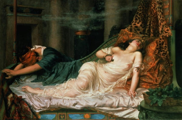  La muerte de Cleopatra, obra de Reginald Arthur