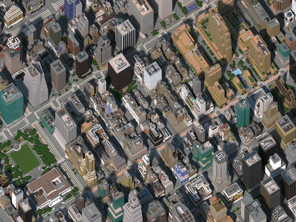 This 'Minecraft' New York City is a 1:1 Scale of the Earth to the