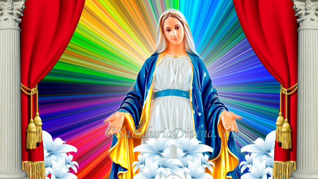 Tener fe es la plena seguridad de recibir lo que se espera; es estar convencidos de la realidad de cosas que no vemos (Hb 11,1) Virgen Maria hermosa