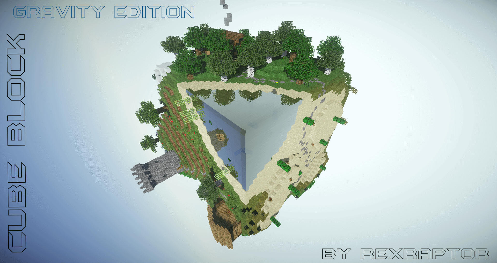 майнкрафт карта остров cube survival #4