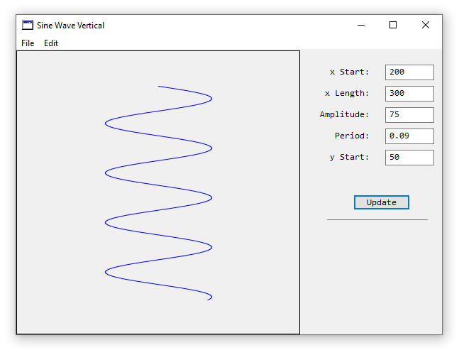 Vertical Sine Wave