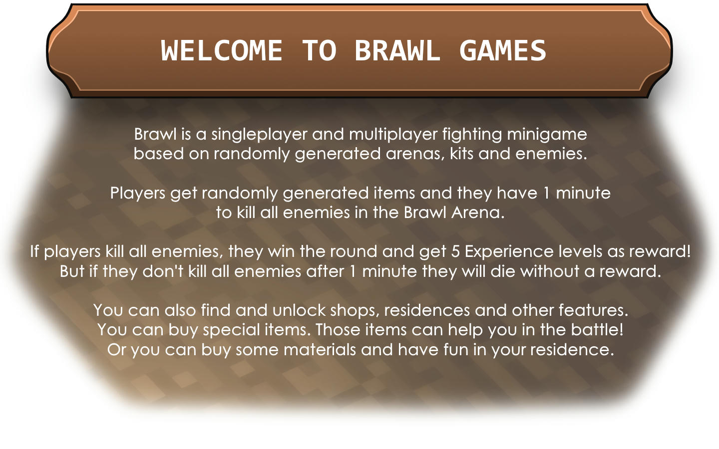 [Brawl Games] New PvE Battle Minigame Minecraft Map