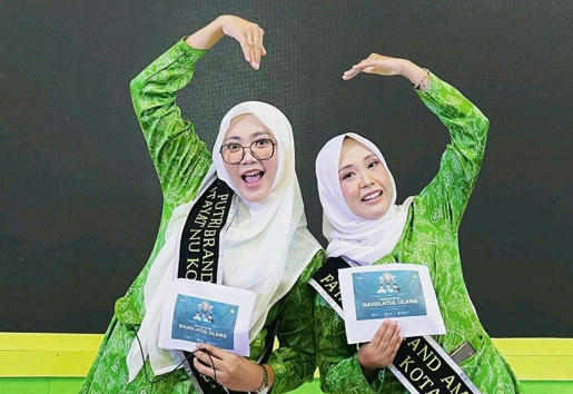 Harlah NU ke-96 Di PCNU Kota Tasik, Dipandu Oleh Duo MC Cantik dari PC Fatayat NU