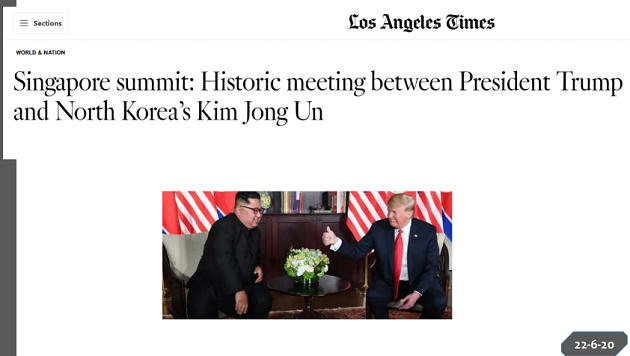 Trump Kim Jong Un Singapore Summit