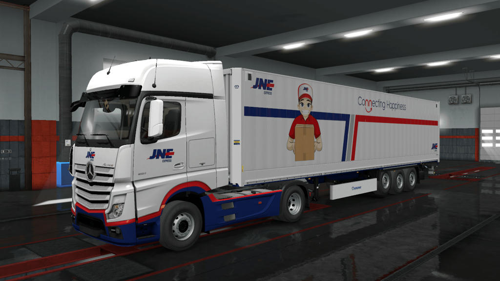 Skin JNE  v 1 6 untuk Euro Truck Simulator 2 Free Download 