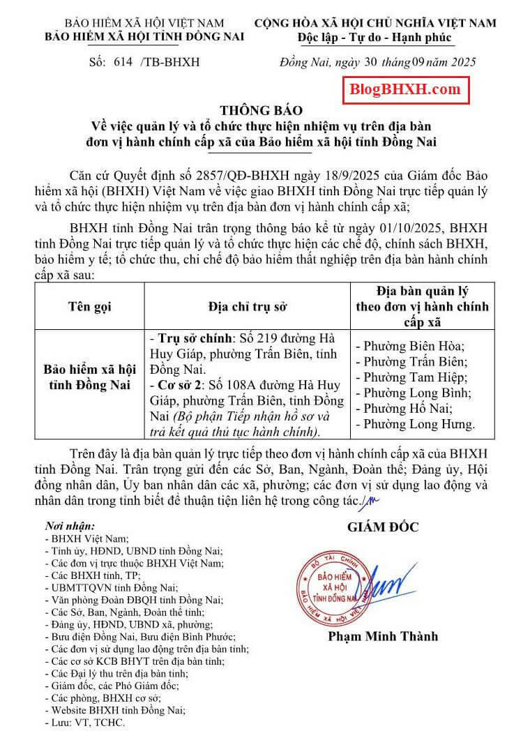 Dong_Nai 614 20250930_TB_địa_bàn_quản_lý_của_VP_BHXH_tỉnh.jpg