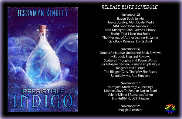 Jessamyn Kingley - Irresistible Indigo SCHEDULE