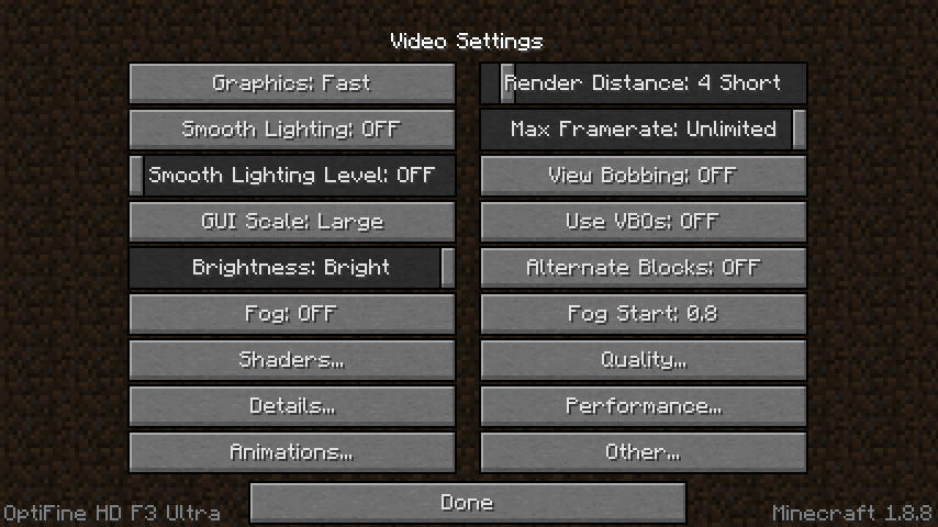 How to increase FPS in minecraft 1.7.10+