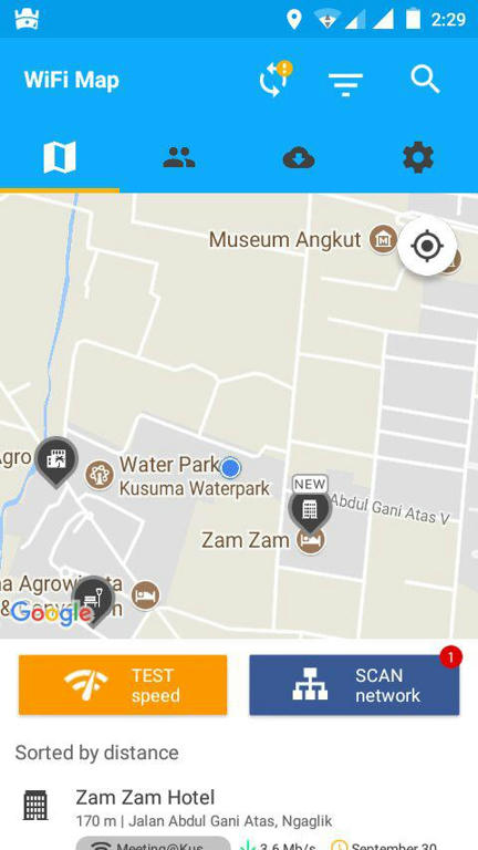 Карта wifi точек