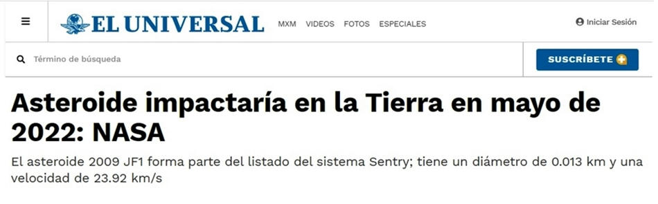  Titular de El Universal 