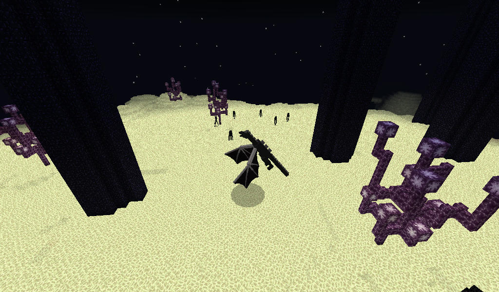 The End AddOn!!! Ender Dragon, Endermites, Ender Pearls, Ender Cities