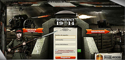  Frontal del juego de estrategia on line Supremacy