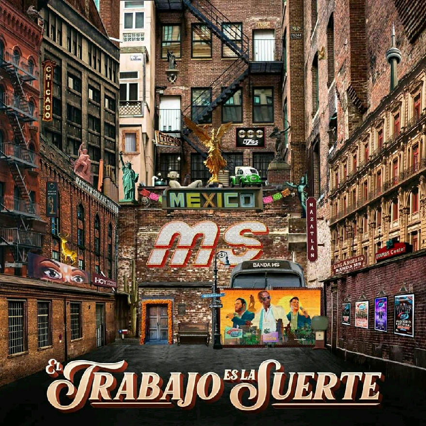 Banda Ms De Sergio Lizarraga - El Trabajo Es La Suerte (ALBUM) 2020