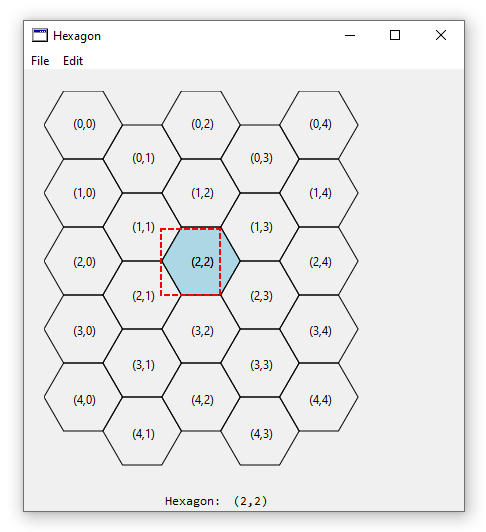 Selected Hexagon