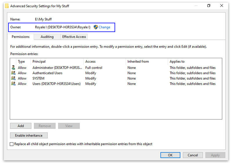 Melihat Owner File atau folder di Windows