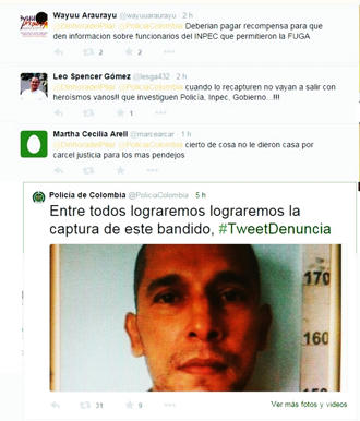 Diversas-reacciones-de-indignación-se-vieron-en-Twitter,-ayer-domingo,-al-conocerse-de-la-fuga-de-alias-El-Desalmado