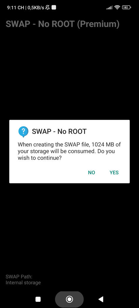 [App Android] SWAP - No ROOT