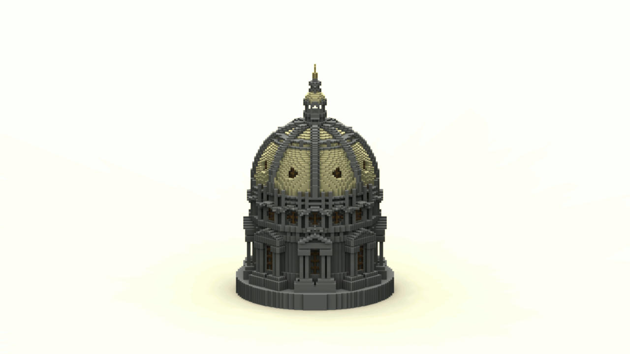 Domed Circular Structure Minecraft Map