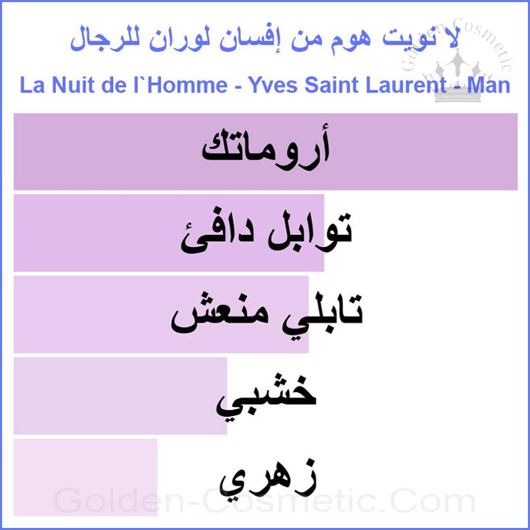 لا نويت هوم من إفسان لوران للرجال La Nuit de L Homme - Yves Saint Laurent - Man