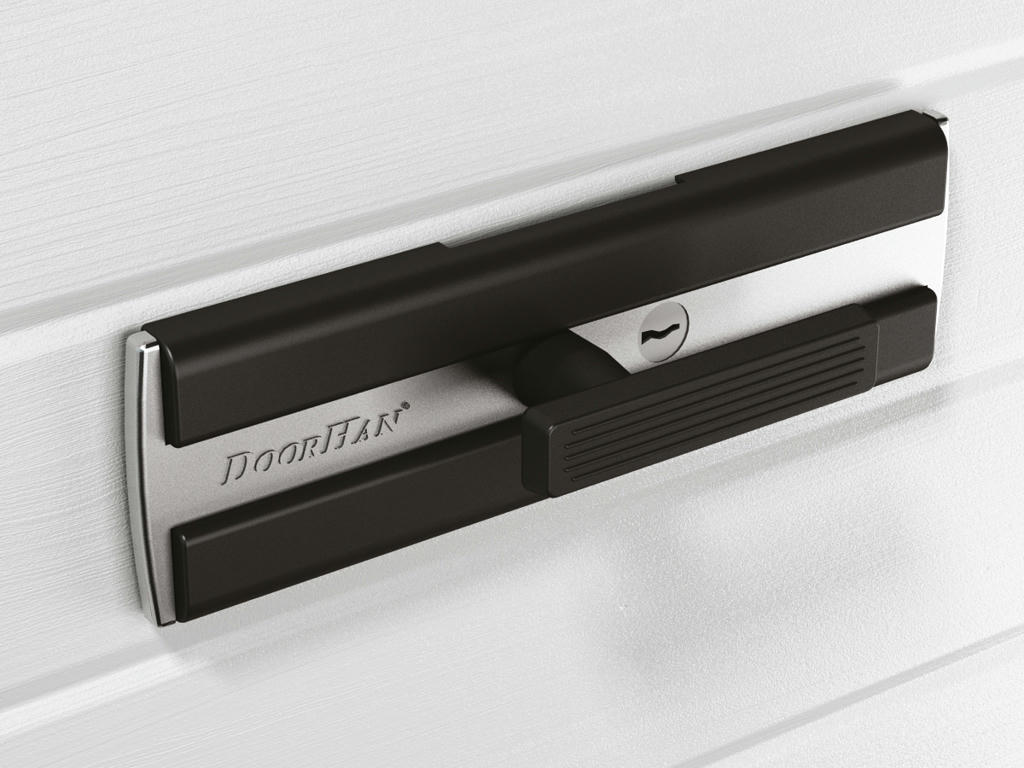 Garagentor Sektionaltor 40 mm M-Sicke Woodgrain Weiß + Handgriff