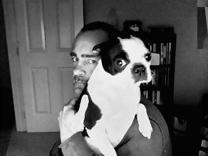 Rick R. Reed - I Heart Boston Terriers Selfie Lily and me DSP