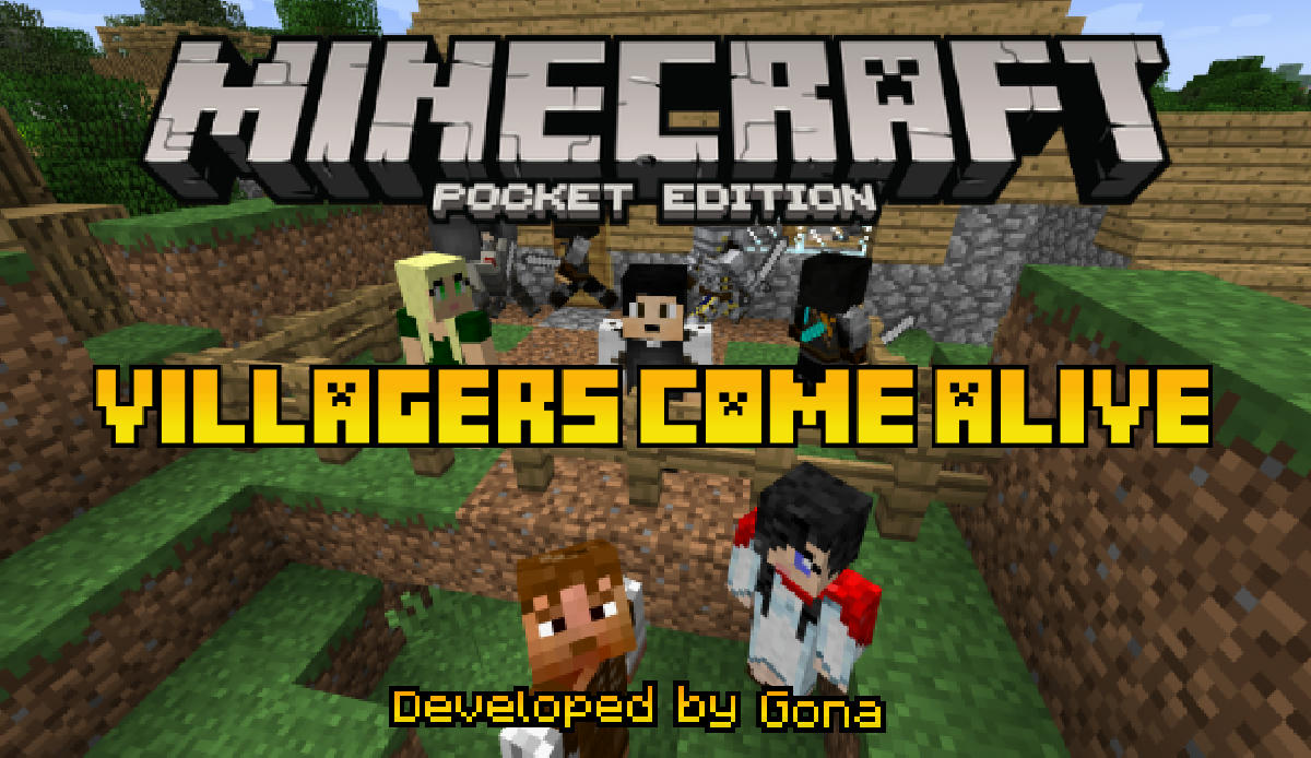 Villagers Come Alive Add On Make New Friends Hire Mercenaries Android Ios Win10 Mcpe Mods Tools Minecraft Pocket Edition Minecraft Forum Minecraft Forum