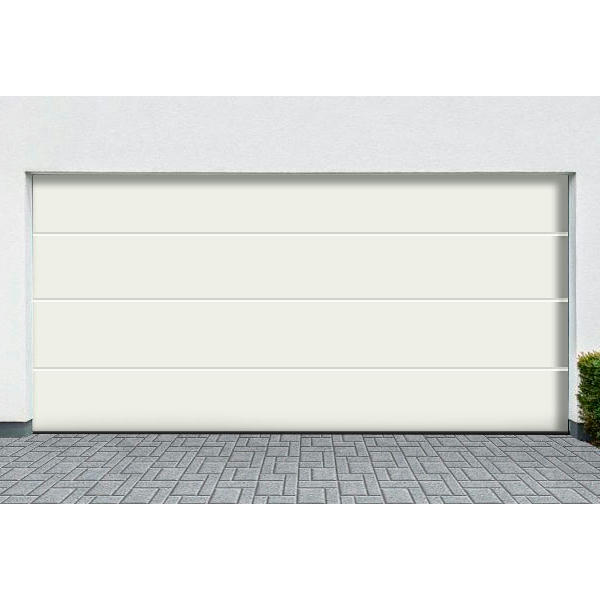 Garagentor Sektionaltor 40 mm L-Sicke glatte Oberfläche Weiß + Motor | eBay