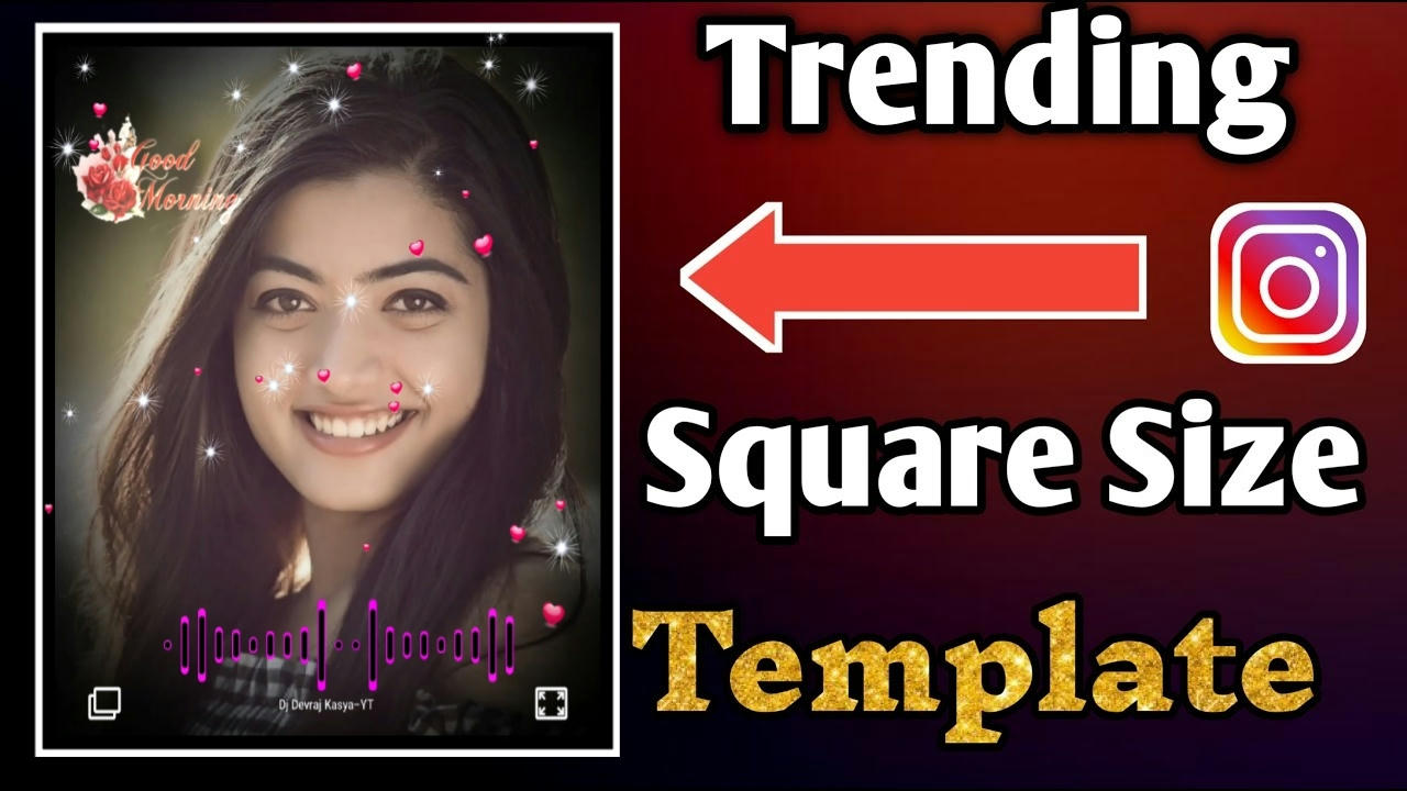 Trending Square Size Avee Player Template 3