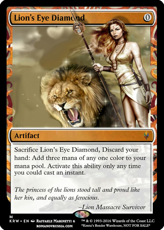 MTG ライオンの瞳のダイヤモンド Lion's Eye Diamond 英語-