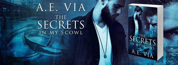 A.E. Via - Secrets in My Scowl Banner s