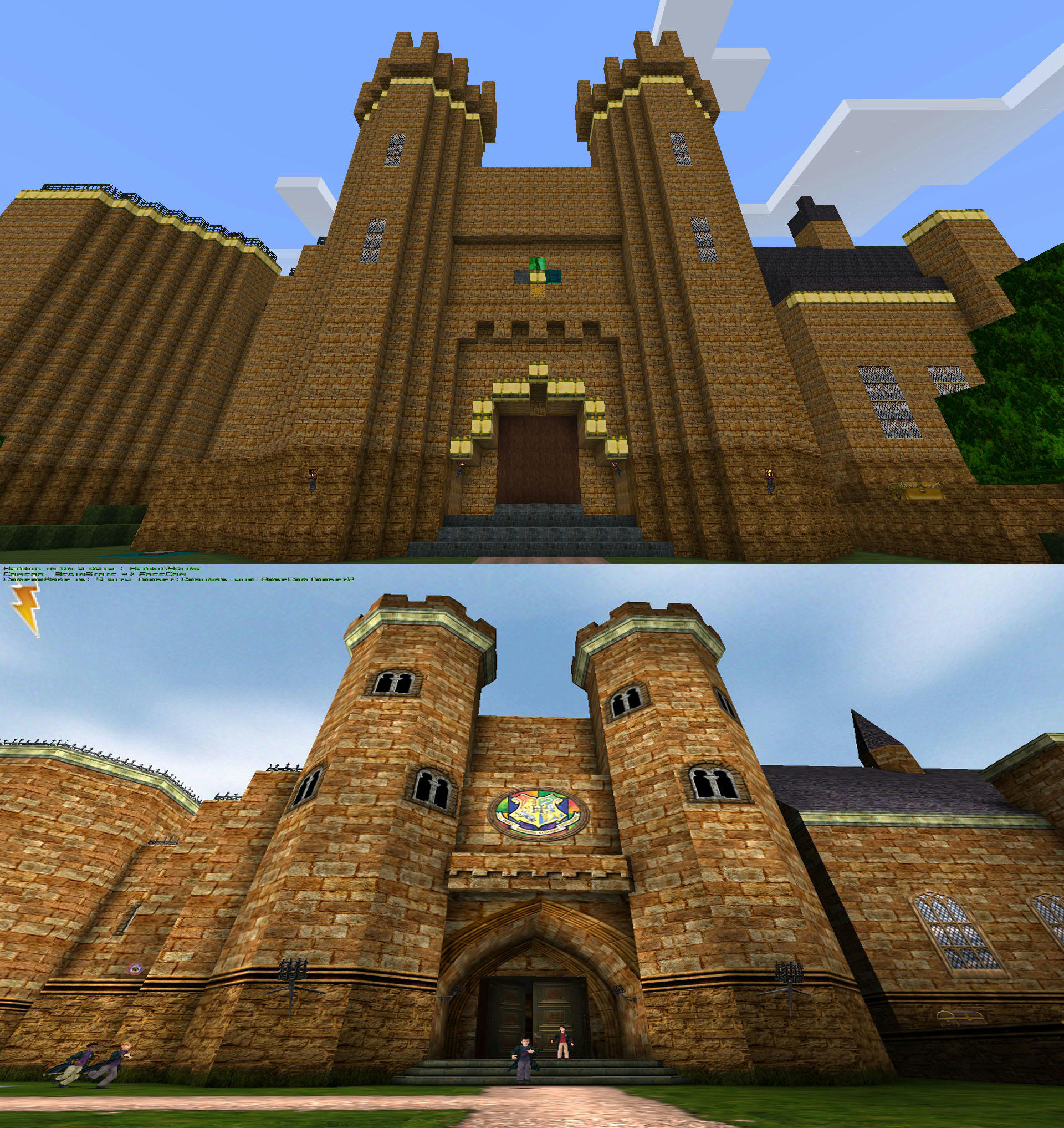 minecraft harry potter comparison chamber secrets castle java pc edition outside forums maps